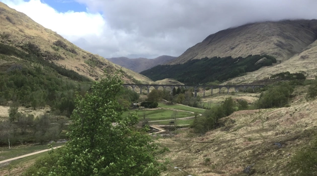 Glenfinnan Viaduct scenic view