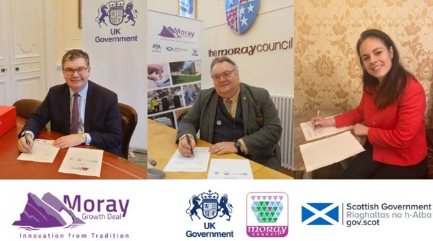 Moray growth deal being signed by Kate Forbes