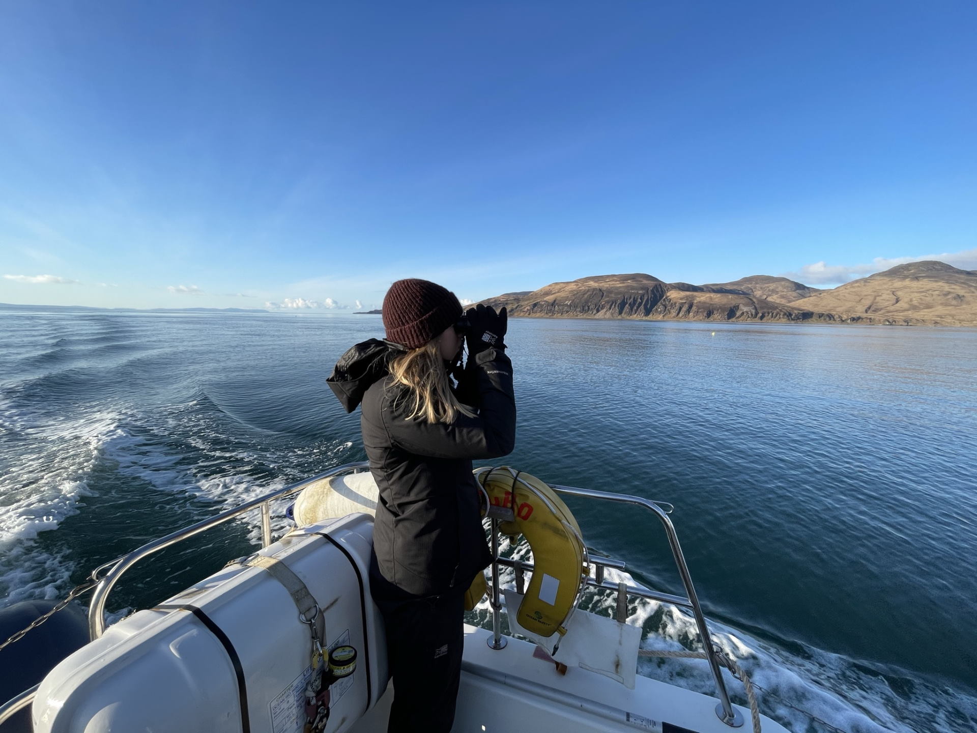 Islay Sead Adventures Hannah On Boat