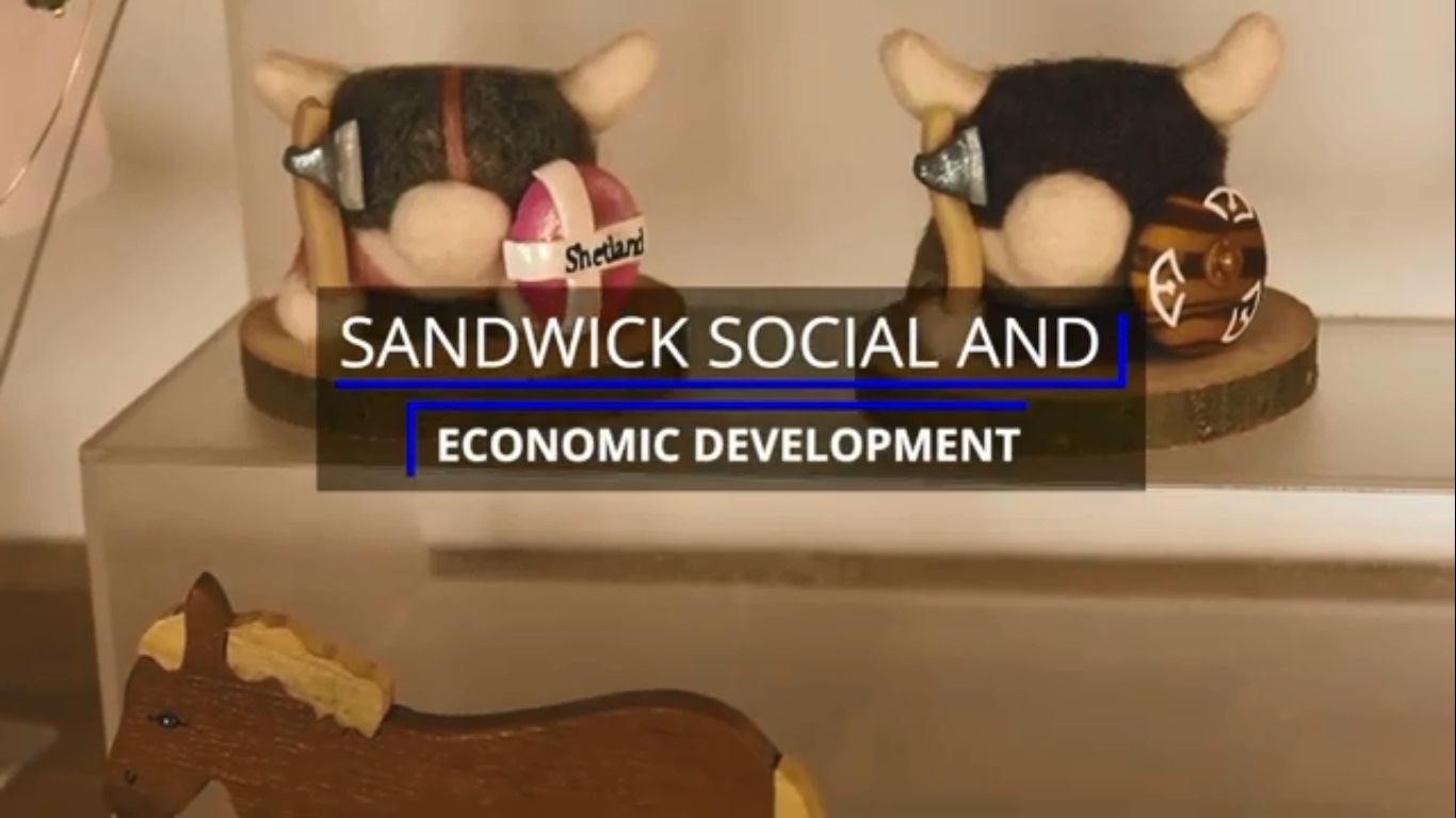 crafts in visitor centre Sandwick, Shetland