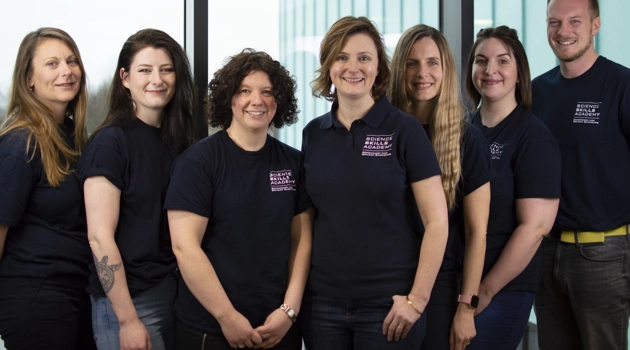 Group shot of staff from the Science Skills academy