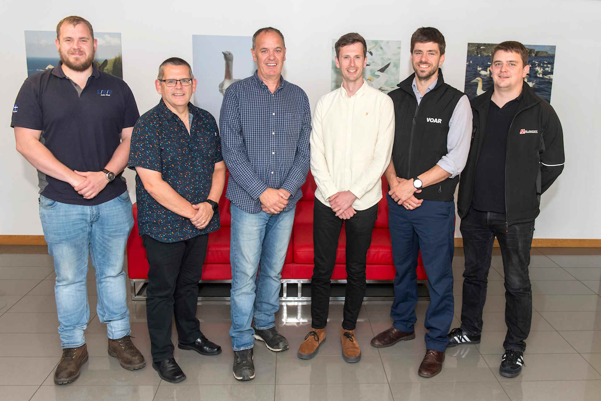 NORN From Left Jake Watt LEF, Neil Manson VOAR Energy Chair, John Henderson Ocean Kinetics,Andrew Gear HIE, Tom Wills VOAR Energy And Ryan Stevenson Malakoff Resized