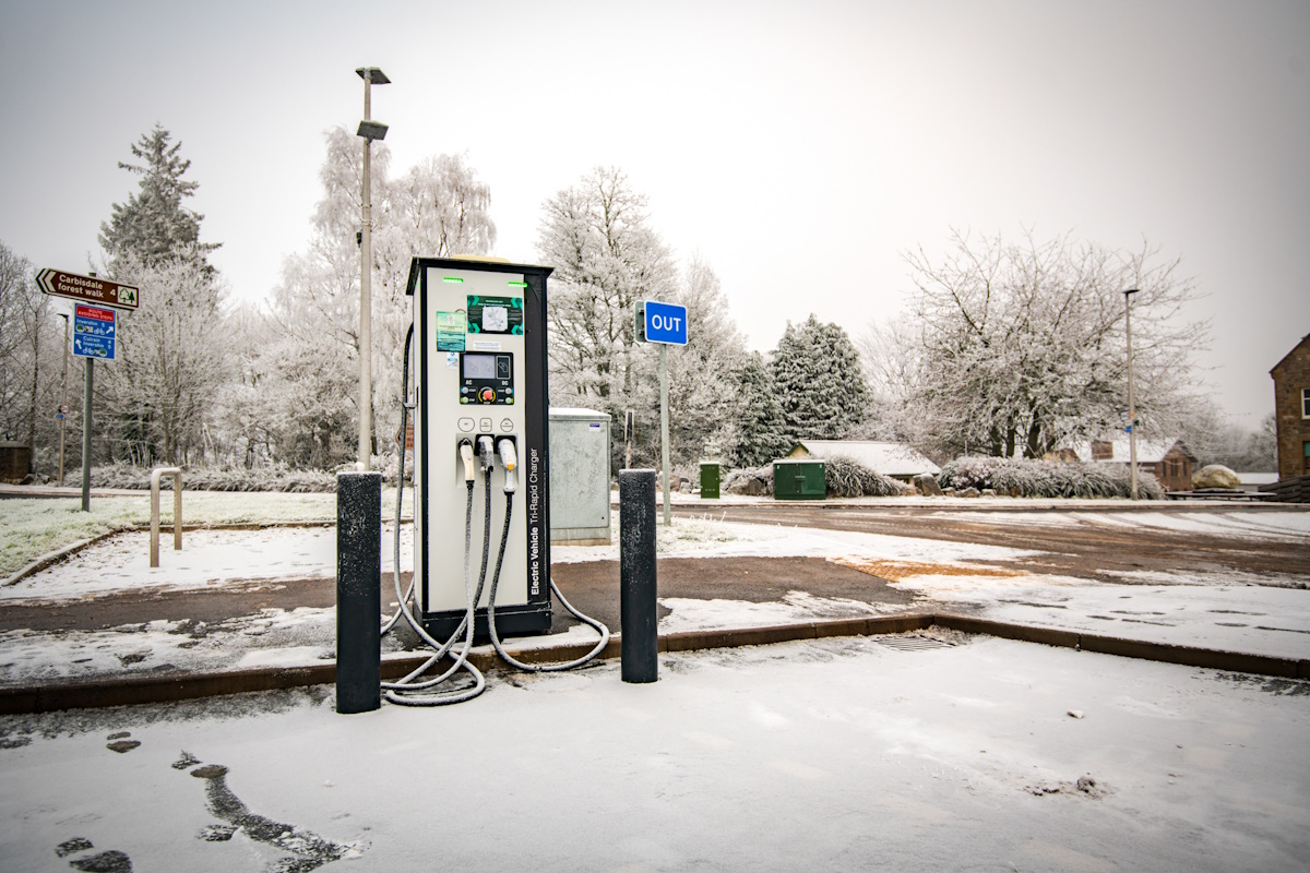 An electric vehicle charging unit 