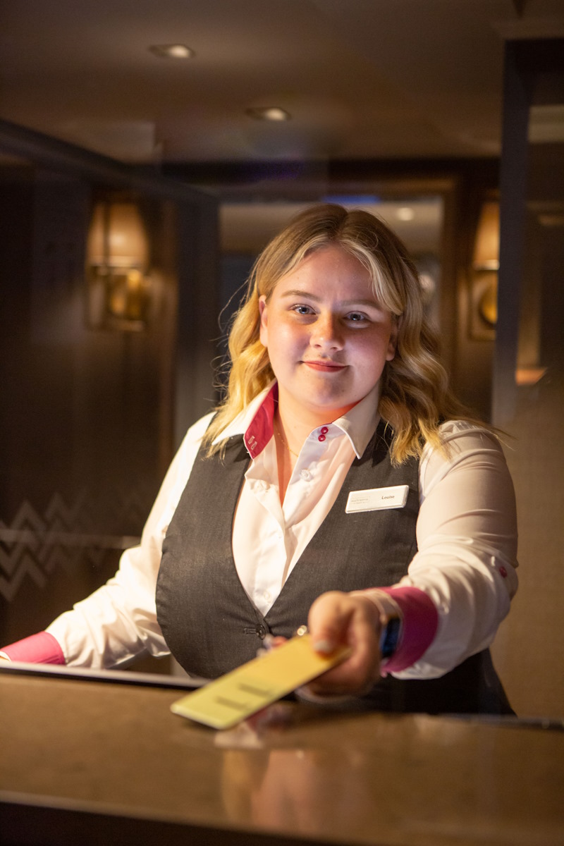 a member of Auchrannie reception staff