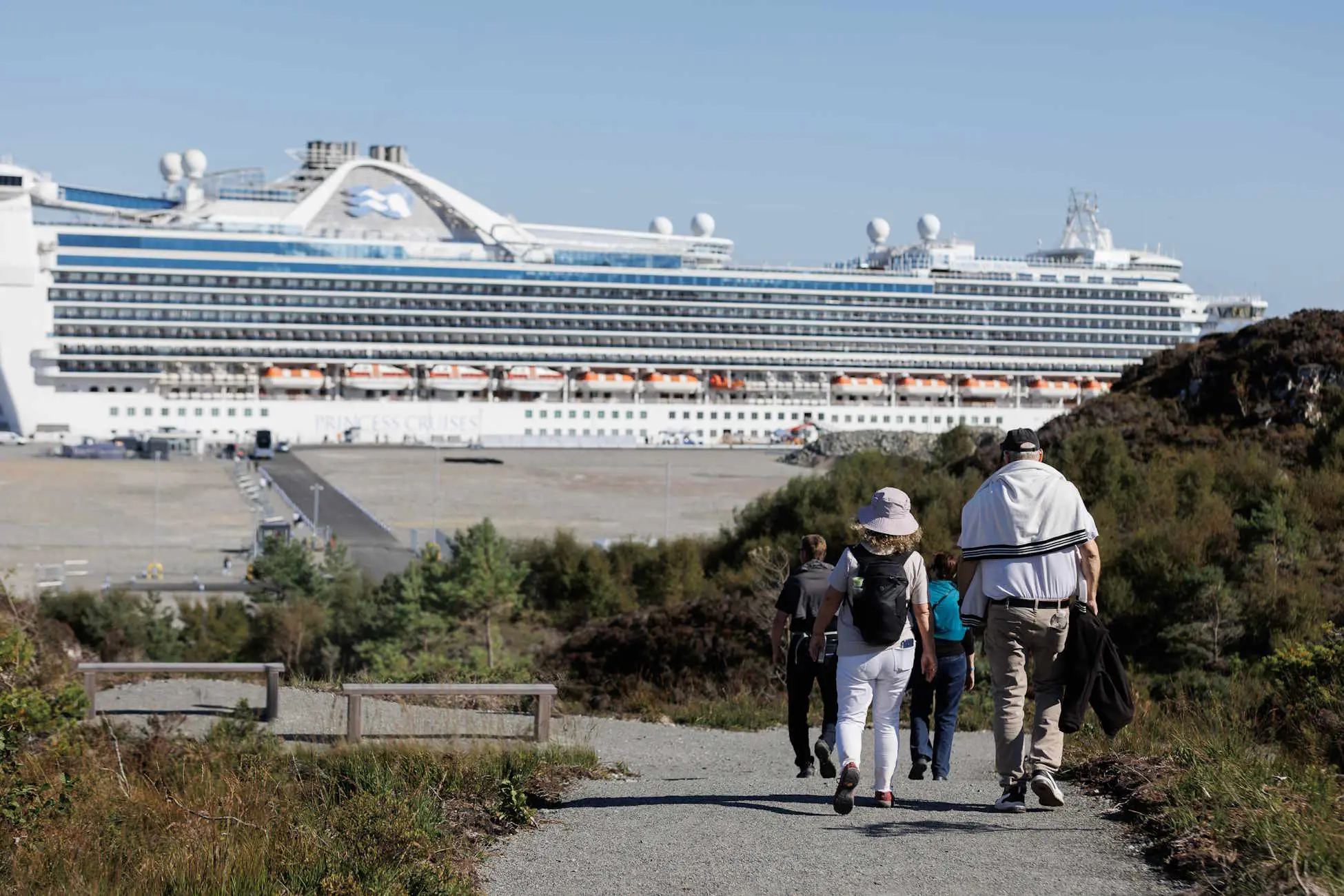 Cruise Ship In Stornoway Reduced